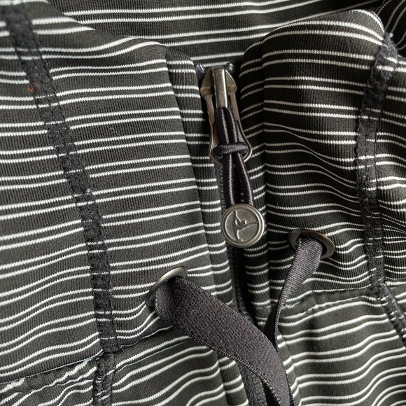 90 Degree by Reflex Black And White Fleece Lined Zip Jacket size small - Picture 4 of 7